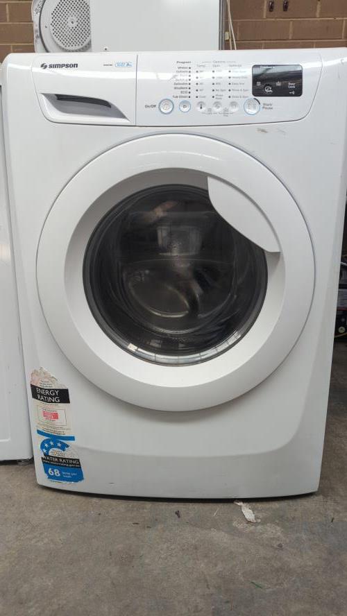 Second-hand Simpson 8kg Front Load Washing Machine - Photo 1)