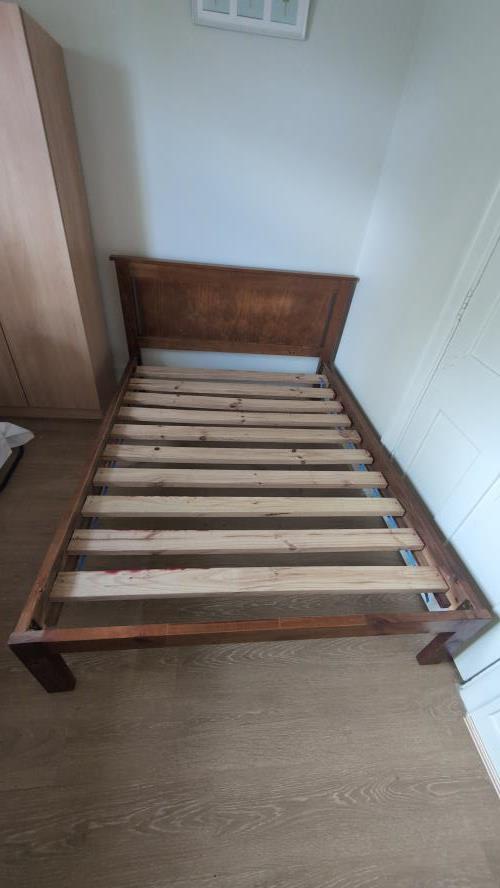 Second-hand Double Bed Frame - Photo 1)
