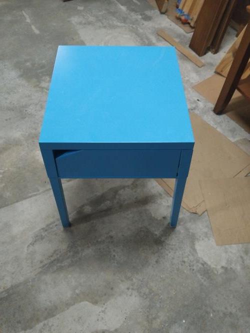 Second-hand Blue Bedside Table - Photo 1)