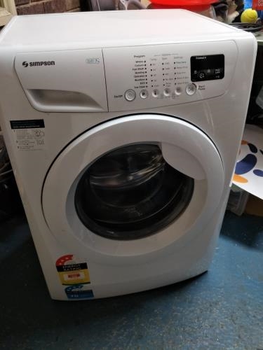 Second-hand Simpson 7kg Front Load Washing Machine - Photo 2)
