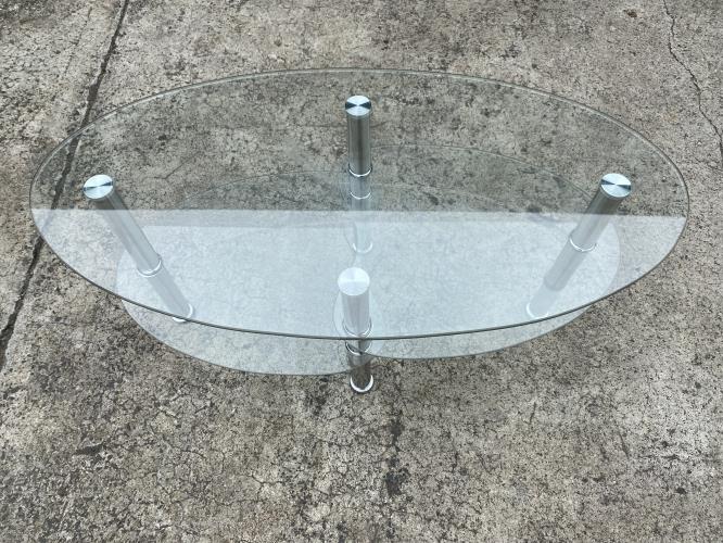 Second-hand Glass Coffee Table - Photo 3)