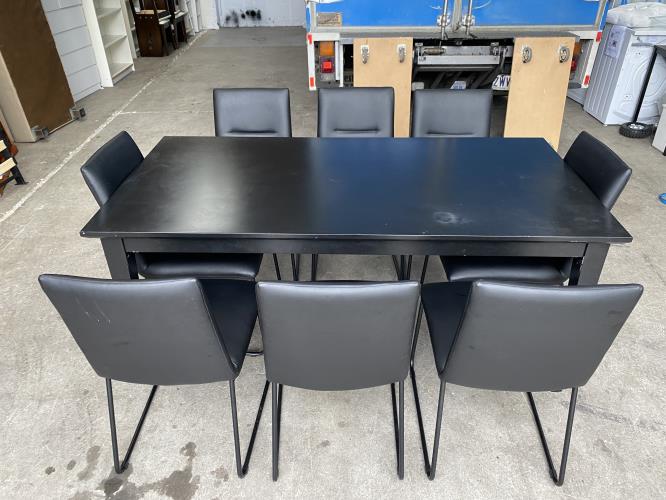 Second-hand Dining Table with 8 Chairs - Photo 3)