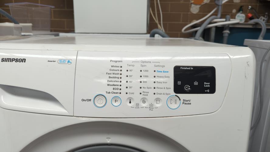 Second-hand Simpson 8kg Front Load Washing Machine - Photo 4)
