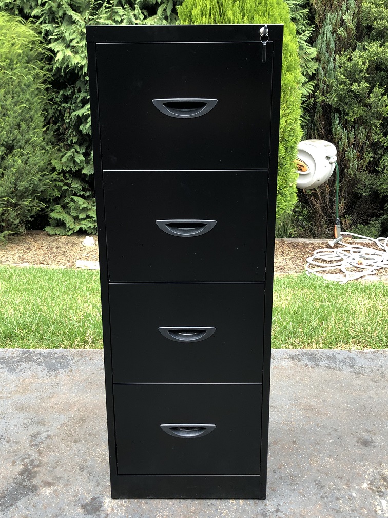 Lockable 4 Drawer Filing Cabinet - Photo 1)