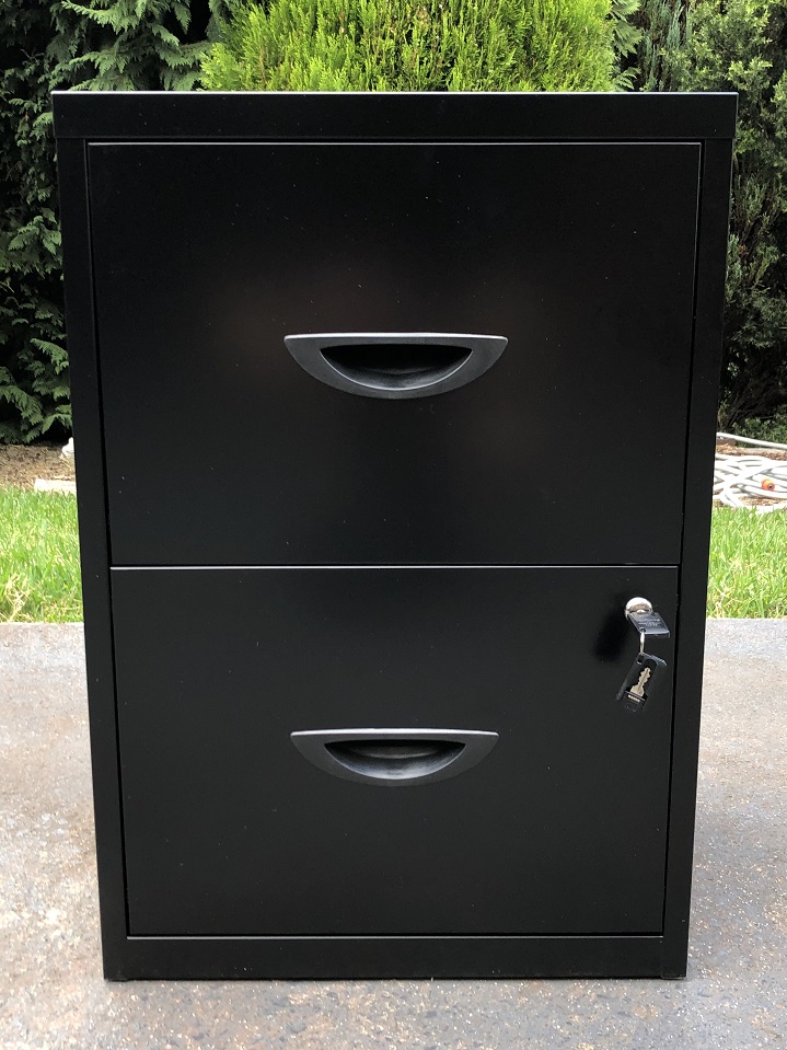 Lockable 2 Drawer Filing Cabinet - Photo 1)