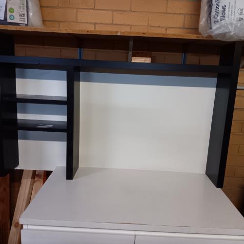 Second-hand Micke Add On (Shelves and Magnetic Whiteboard)