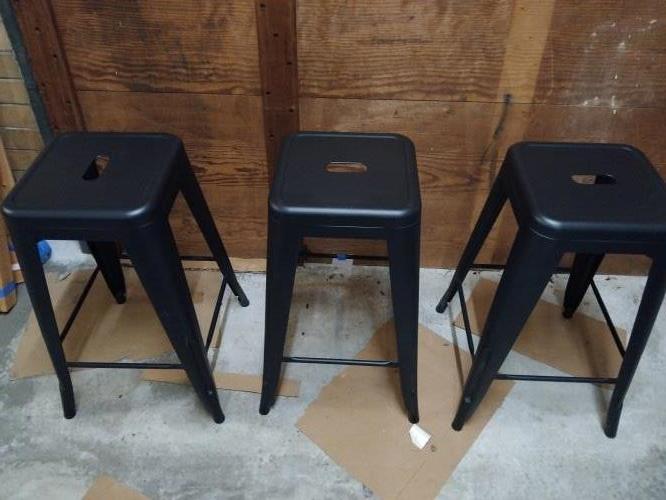 Second-hand Set of 3 Bar Stools