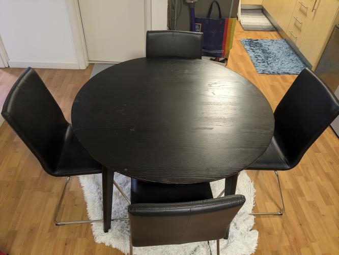 Second-hand IKEA Dining Table with 4 Chairs