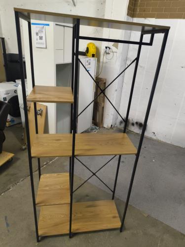 Second-hand Clothes Rack with Shelf