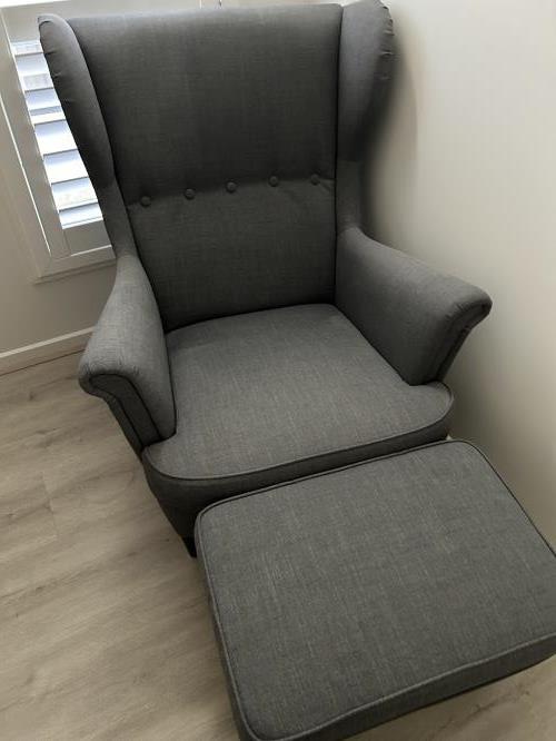 Second-hand IKEA Chair and Ottoman
