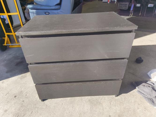 Second-hand IKEA Malm 3 Drawer Chest of Drawers
