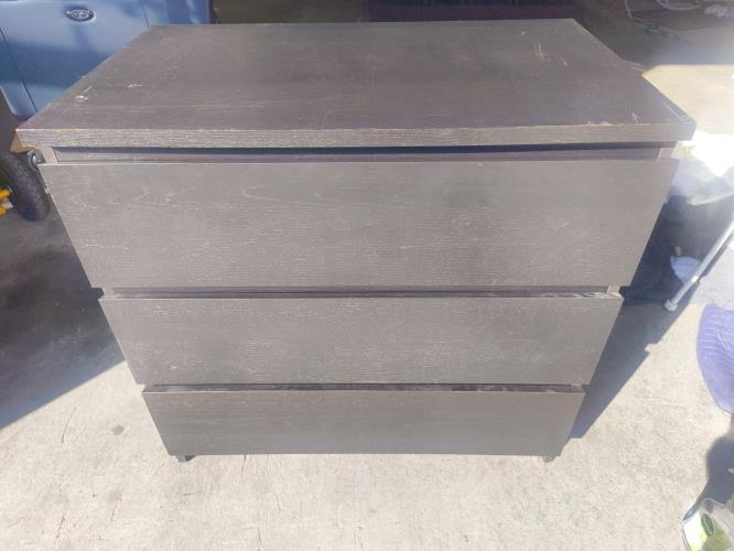 Second-hand IKEA Malm 3 Drawer Chest of Drawers