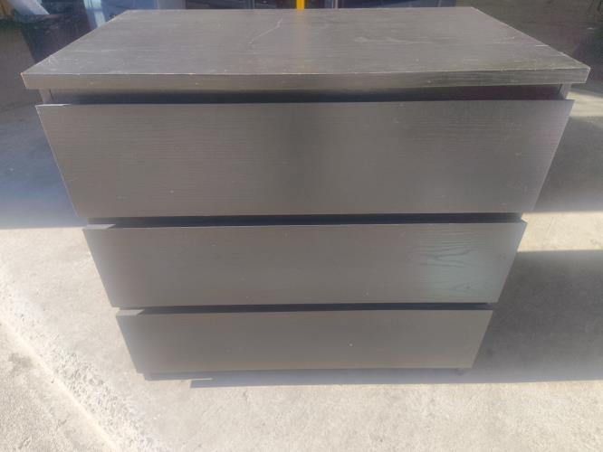 Second-hand IKEA Malm 3 Drawer Chest of Drawers
