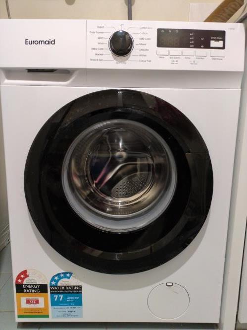 Second-hand Euromaid 7.5kg Front Load Washing Machine