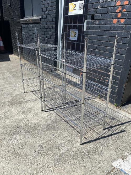 Second-hand Pair of Metal Storage Racks