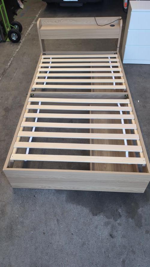 Second-hand King Single Bed Frame with 2 Storage Drawers