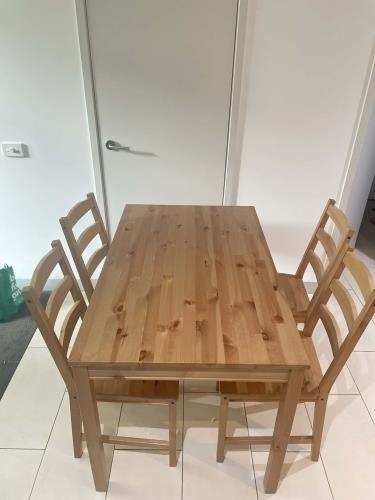 Second-hand IKEA Dining Table with 4 Chairs