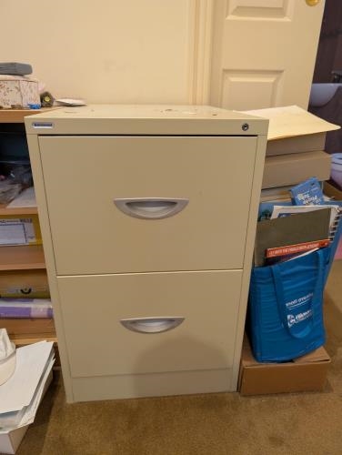 Second-hand 2 Drawer Filing Cabinet - Photo 1)