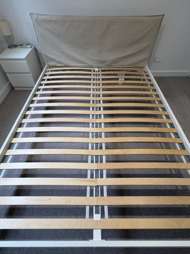 Second-hand IKEA Queen Size Bed Frame - Photo 1)