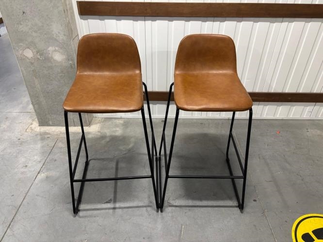 Second-hand Set of 2 Bar Stools - Photo 1)