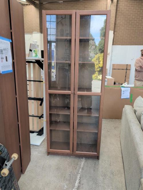 Second-hand Bookcase with Glass Doors - Photo 1)