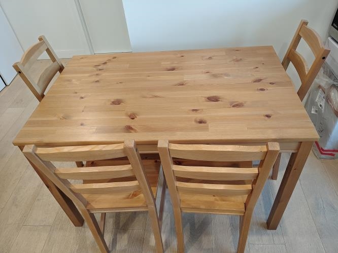 Second-hand IKEA JOKKMOKK Dining Table with 4 Chairs - Photo 1)