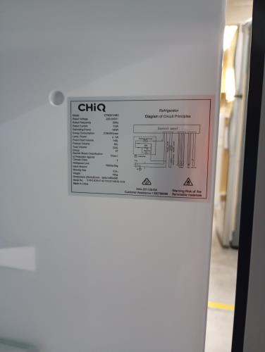 Second-hand Chiq 202L Top Mount Fridge - Photo 10)