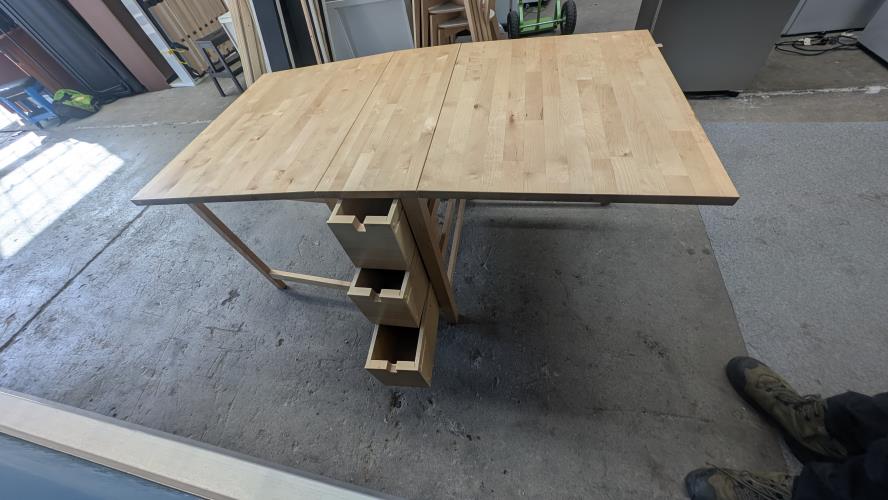 Second-hand IKEA Norden Gateleg Dining Table with 4 Chairs - Photo 10)