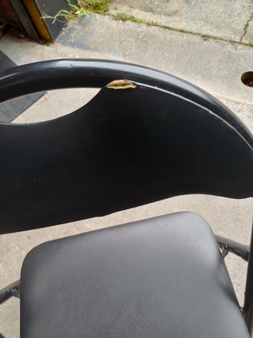 Second-hand Set of 7 Black Foldable Chairs - Photo 10)