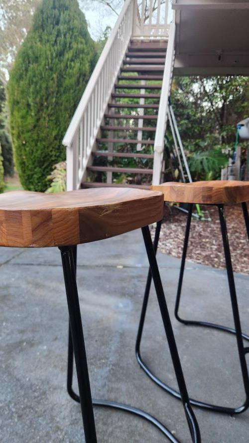 Second-hand Set of 2 Bar Stools - Photo 11)