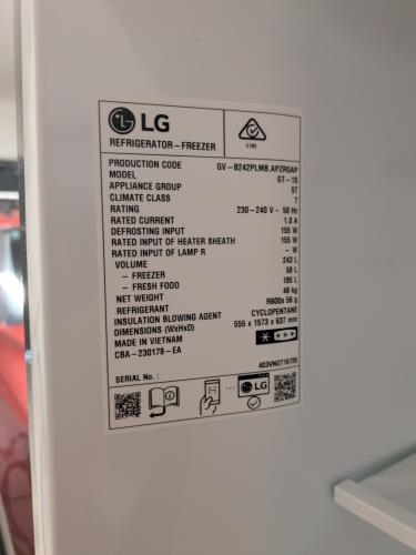 Second-hand LG 243L Top Mount Fridge - Photo 11)