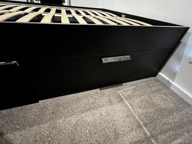 Second-hand IKEA BRIMNES Queen Bed Frame with 4 Storage Drawers - Photo 11)