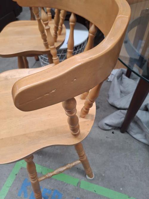 Second-hand Set of 2 Timber Bar Stools - Photo 12)