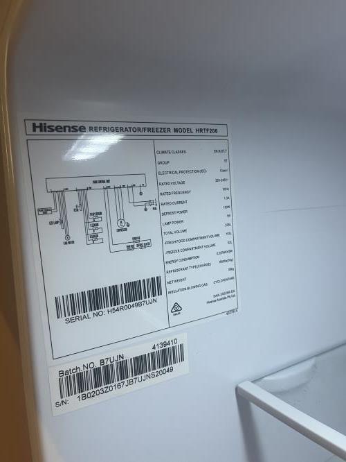Second-hand Hisense 205L Top Mount Fridge - Photo 12)