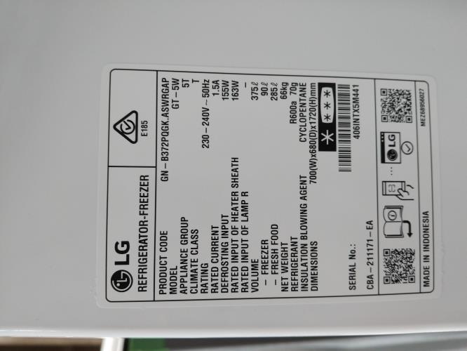 Second-hand LG 375L Top Mount Fridge - Photo 13)
