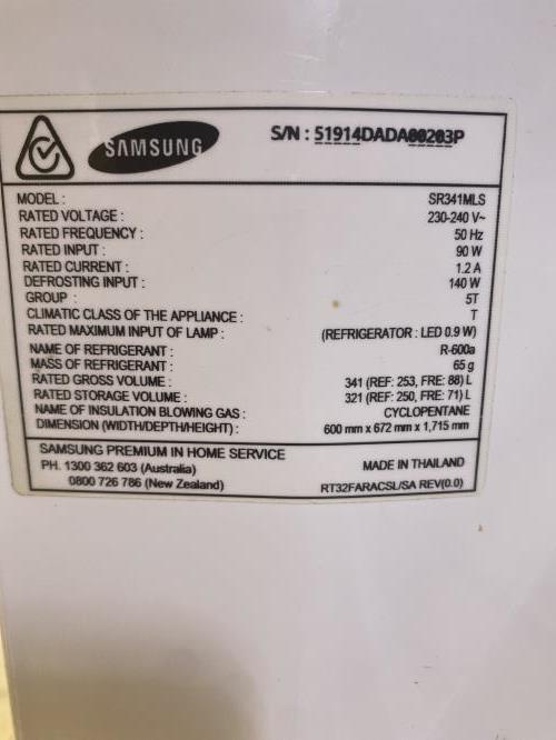 Second-hand Samsung 341L Top Mount Fridge - Photo 16)