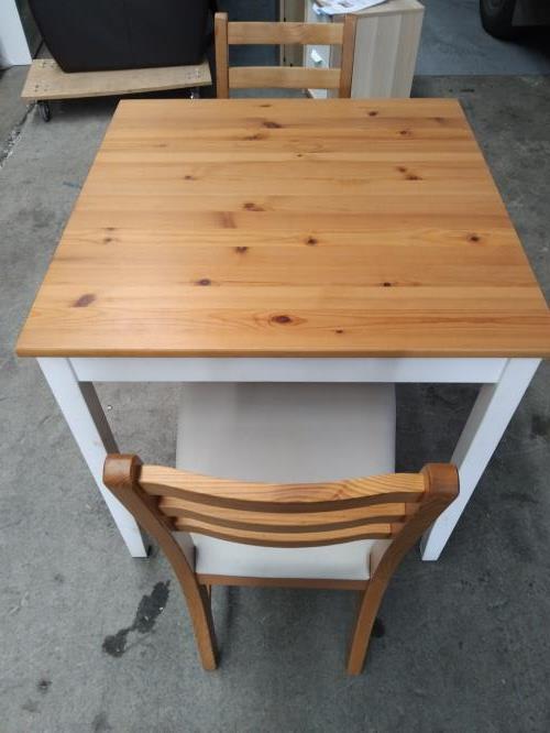 Second-hand IKEA Dining Table with 2 Chairs - Photo 2)