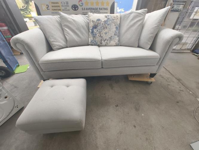 Second-hand Sofa with Ottoman - Photo 2)