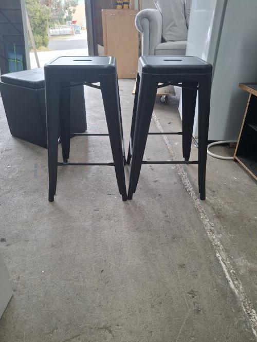 Second-hand Set of 2 Stools - Photo 2)