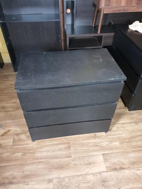 Second-hand IKEA Malm 3 Drawer Chest of Drawers - Photo 2)