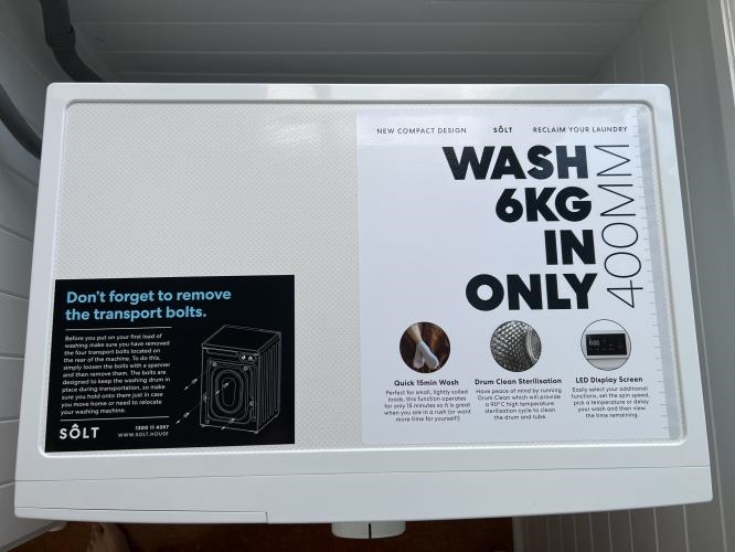 Second-hand Solt 6kg Front Load Washing Machine - Photo 2)