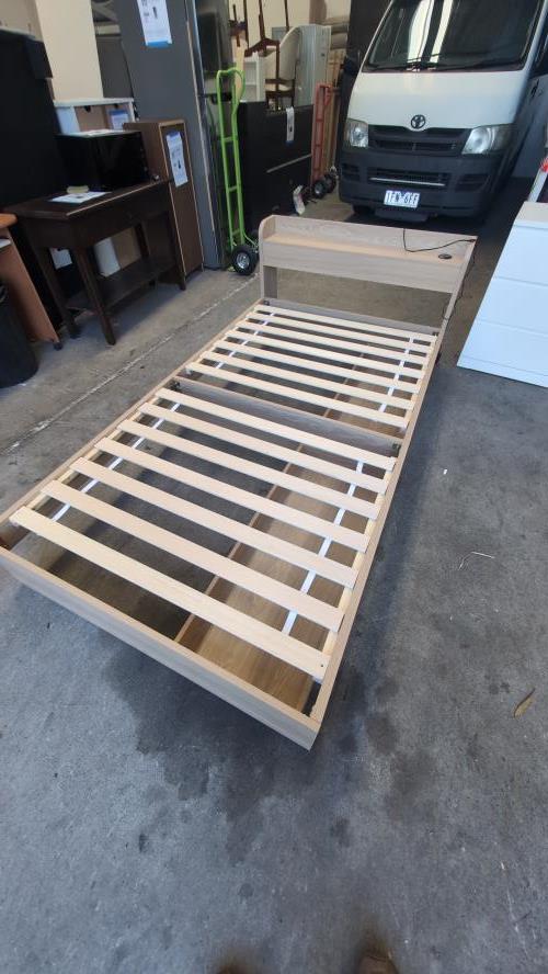 Second-hand King Single Bed Frame with 2 Storage Drawers - Photo 2)