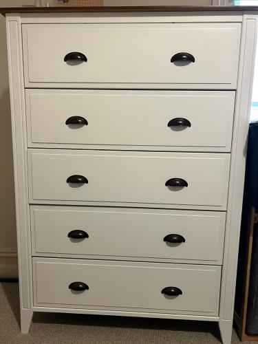 Second-hand Chest of 5 Drawers - Photo 2)