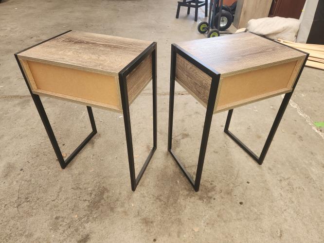 Second-hand Set of 2 Bedside Tables - Photo 2)