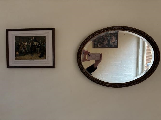 Second-hand Round Mirror - Photo 2)