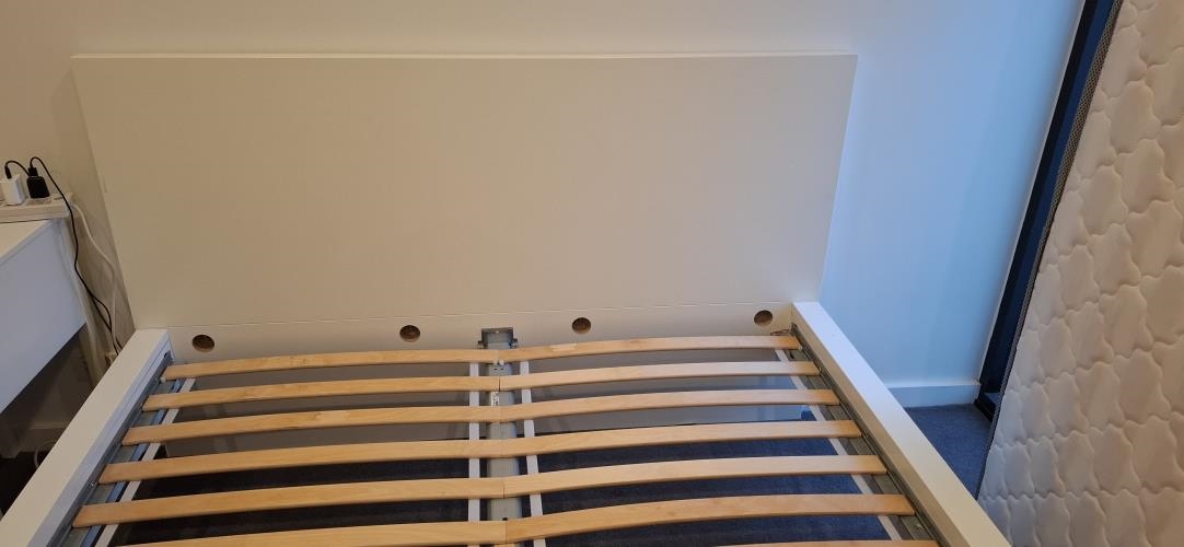 Second-hand IKEA Malm Queen Size Bed Frame - Photo 2)