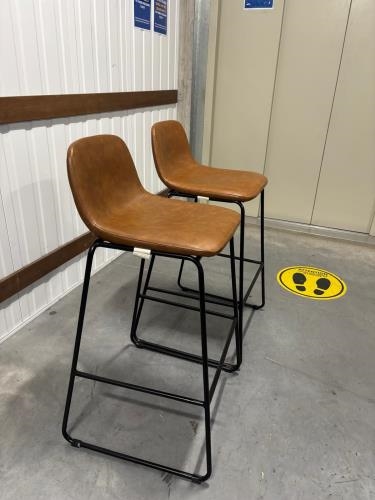 Second-hand Set of 2 Bar Stools - Photo 2)