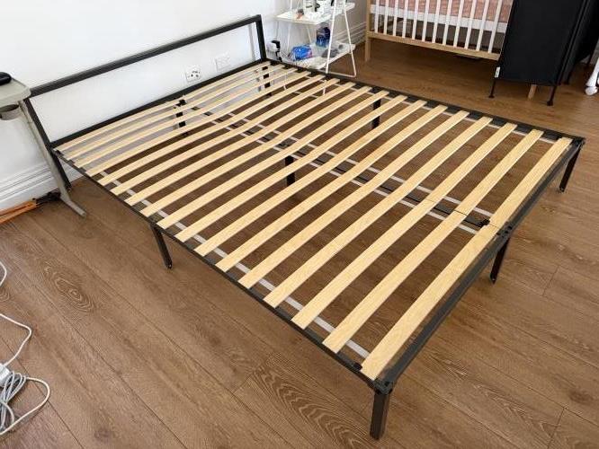 Second-hand IKEA Queen Bed Frame - Photo 2)
