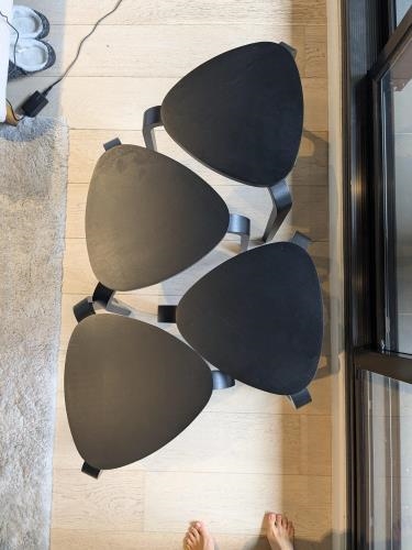 Second-hand Set of 4 IKEA KYRRE Stools - Photo 2)