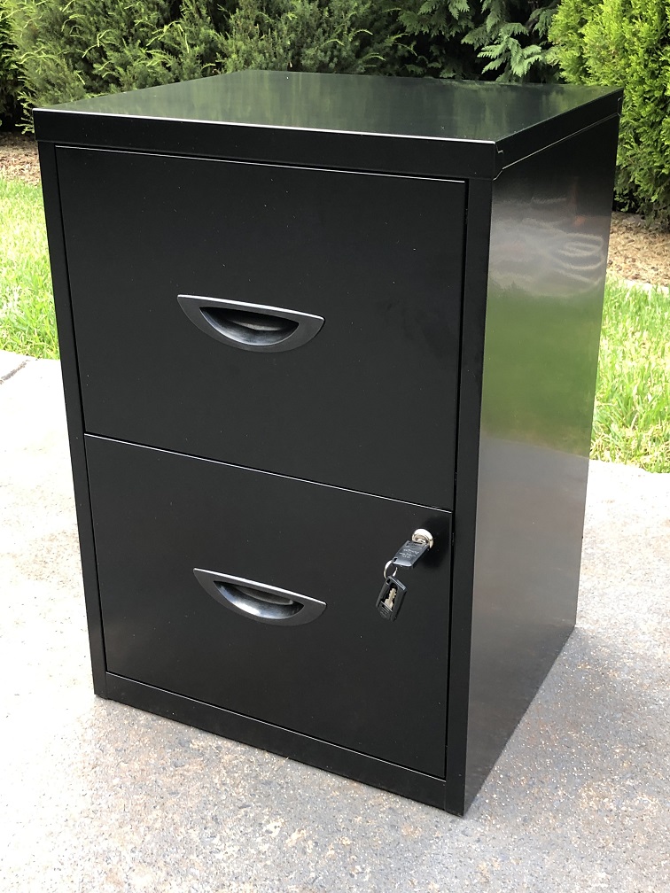 Lockable 2 Drawer Filing Cabinet - Photo 3)